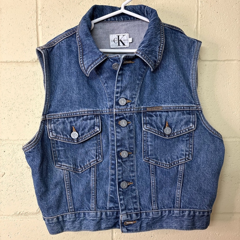 Vintage CK Jeans Denim Vest - beauty 💙